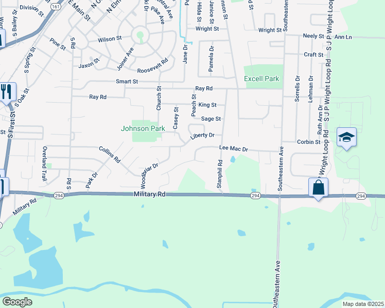 map of restaurants, bars, coffee shops, grocery stores, and more near 10 Lee Mac Drive in Jacksonville