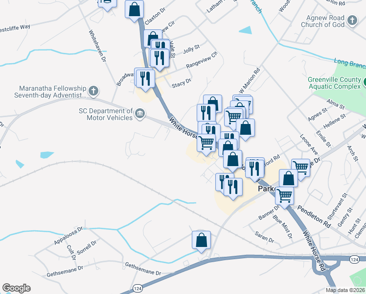 map of restaurants, bars, coffee shops, grocery stores, and more near in Berea