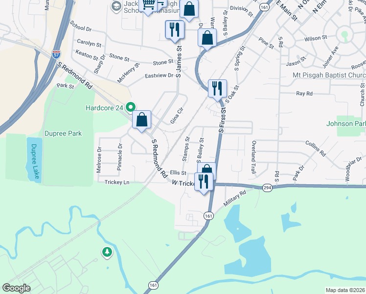 map of restaurants, bars, coffee shops, grocery stores, and more near 814 Mable Street in Jacksonville