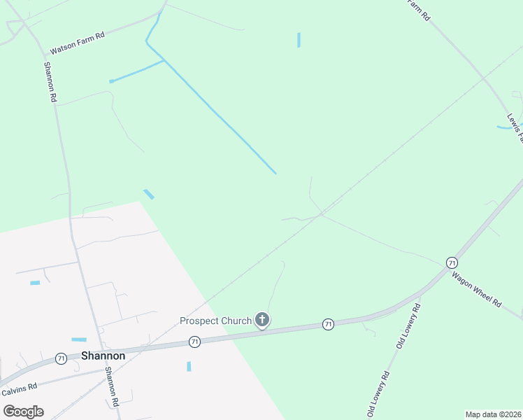 map of restaurants, bars, coffee shops, grocery stores, and more near 244 Wagon Wheel Road in Shannon