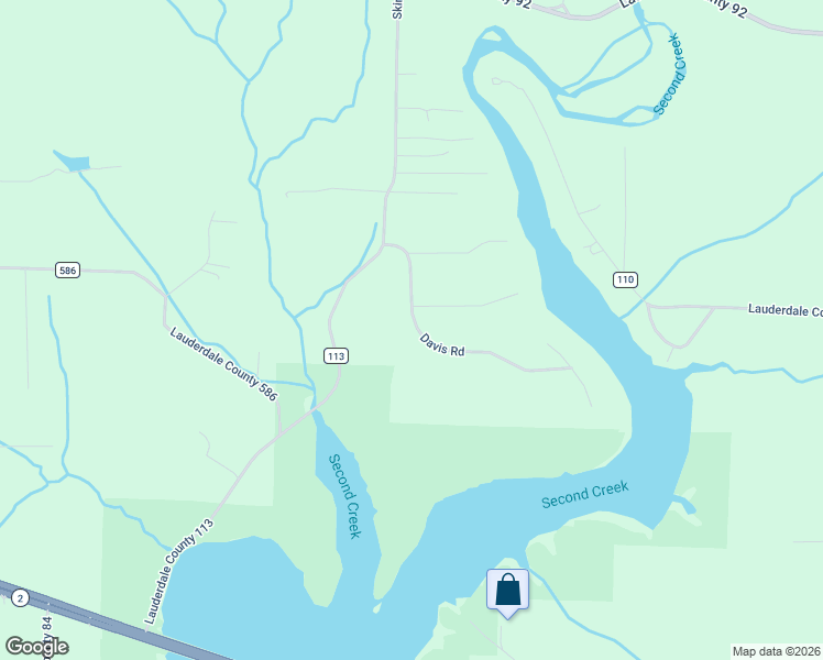 map of restaurants, bars, coffee shops, grocery stores, and more near Davis Road in Rogersville