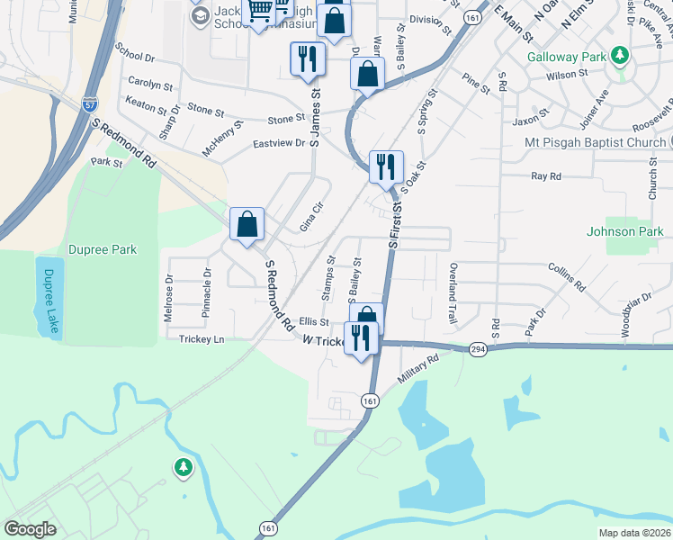 map of restaurants, bars, coffee shops, grocery stores, and more near 814 Mable Street in Jacksonville