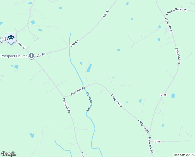 map of restaurants, bars, coffee shops, grocery stores, and more near 6523 Prospect Road in Monroe