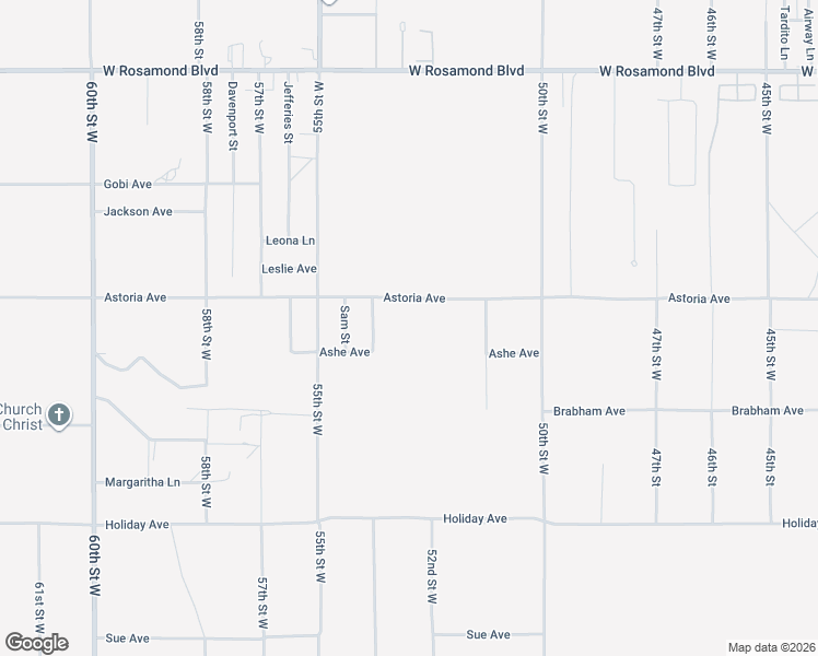 map of restaurants, bars, coffee shops, grocery stores, and more near 5300 Astoria Avenue in Rosamond