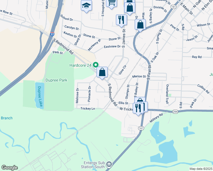 map of restaurants, bars, coffee shops, grocery stores, and more near 816 South Redmond Road in Jacksonville