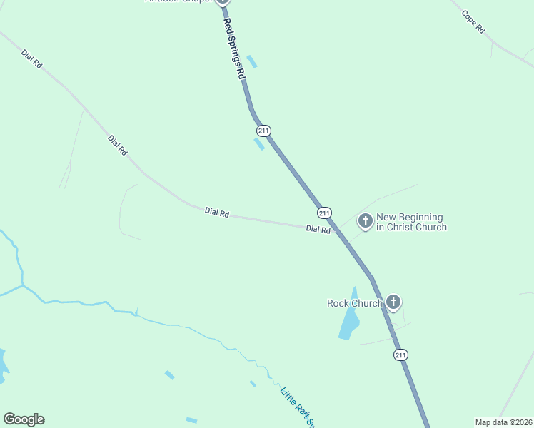 map of restaurants, bars, coffee shops, grocery stores, and more near 326 Dial Road in Red Springs