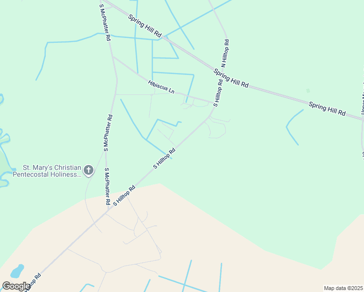 map of restaurants, bars, coffee shops, grocery stores, and more near 525 South Hilltop Road in Red Springs
