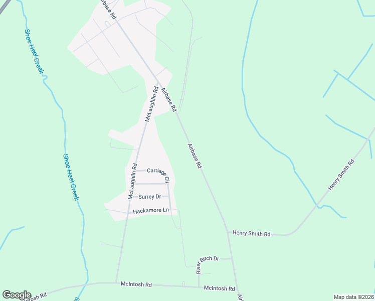 map of restaurants, bars, coffee shops, grocery stores, and more near 21664 Airbase Road in Wagram