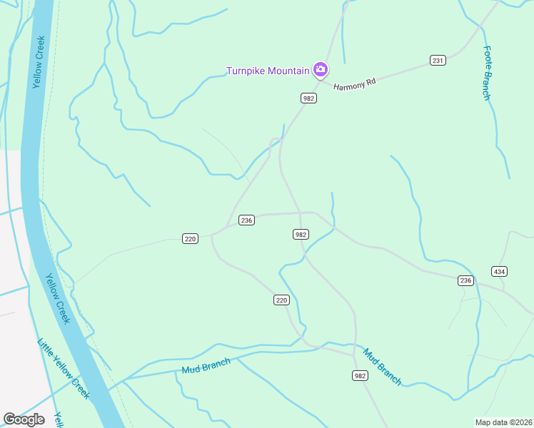 map of restaurants, bars, coffee shops, grocery stores, and more near 163 County Road 236 in Iuka