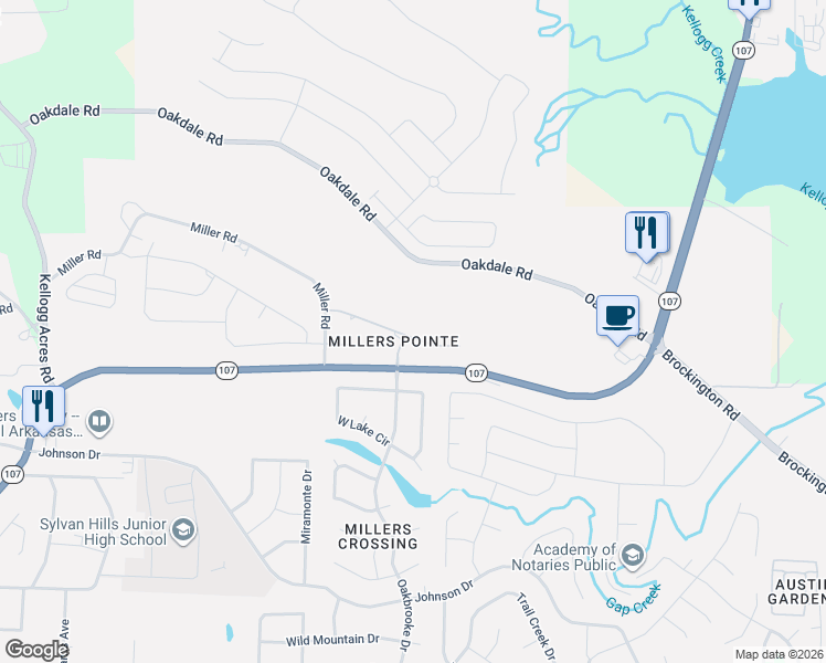 map of restaurants, bars, coffee shops, grocery stores, and more near 9308 Millers Pointe Court in Sherwood