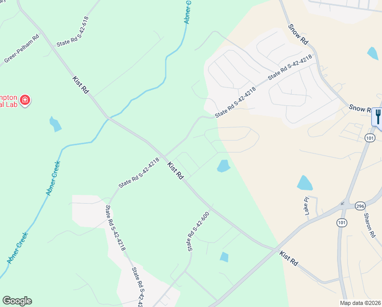 map of restaurants, bars, coffee shops, grocery stores, and more near 371-399 State Road S-42-4218 in Greer