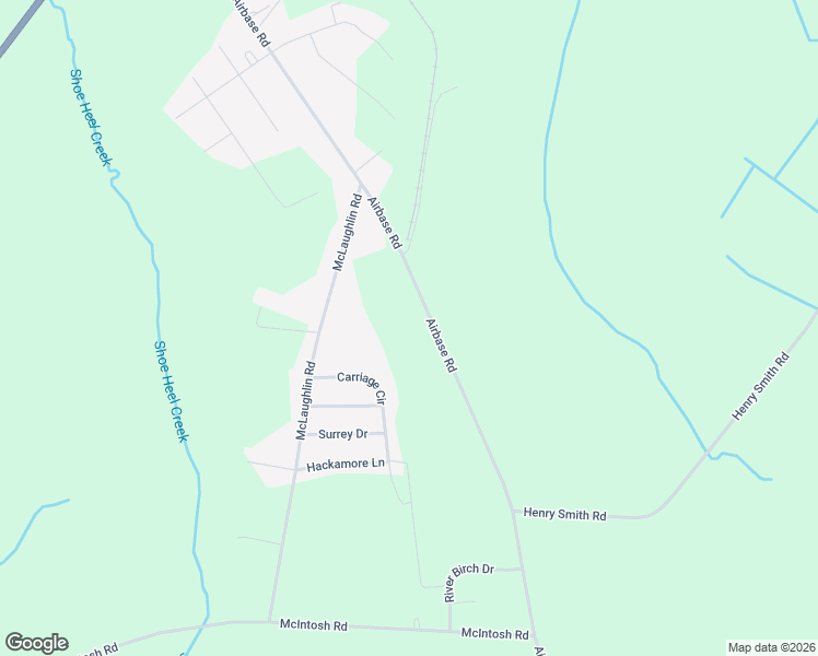 map of restaurants, bars, coffee shops, grocery stores, and more near 21664 Airbase Road in Wagram