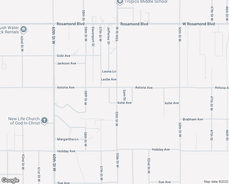 map of restaurants, bars, coffee shops, grocery stores, and more near 2465 55th Street West in Rosamond