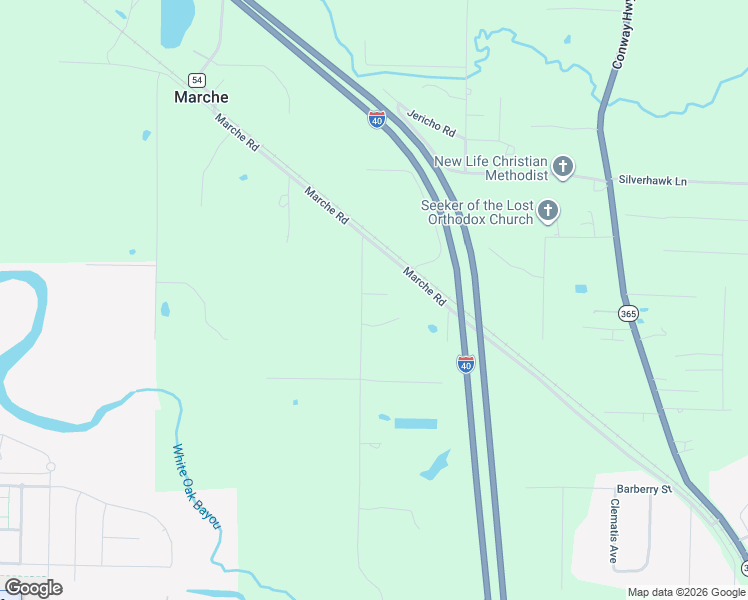map of restaurants, bars, coffee shops, grocery stores, and more near 11200 Short Marche Road in North Little Rock