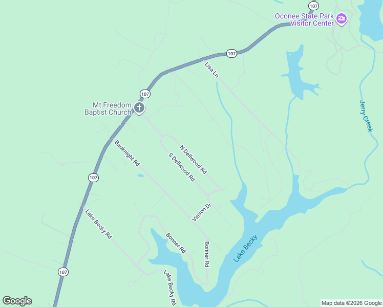 map of restaurants, bars, coffee shops, grocery stores, and more near 480 North Dellwood Road in Mountain Rest