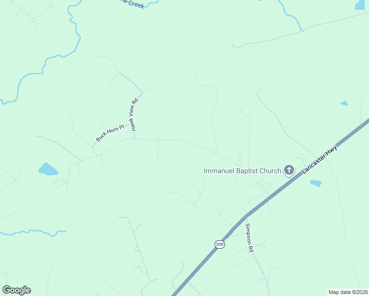 map of restaurants, bars, coffee shops, grocery stores, and more near 6521 Steele Road in Waxhaw