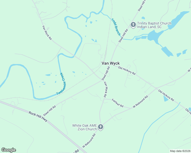 map of restaurants, bars, coffee shops, grocery stores, and more near 7427 Van Wyck Road in Van Wyck