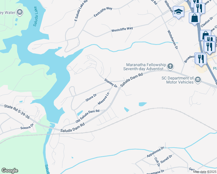 map of restaurants, bars, coffee shops, grocery stores, and more near 207 Deborah Lane in Greenville