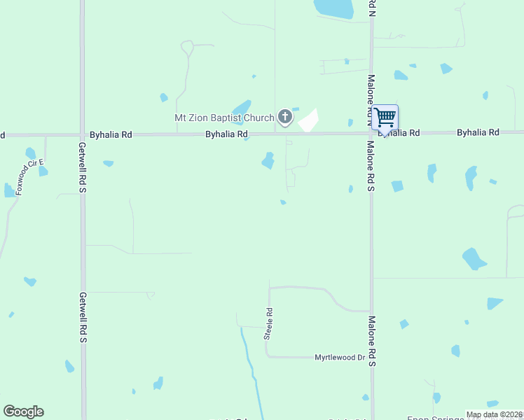 map of restaurants, bars, coffee shops, grocery stores, and more near 3605 Byhalia Road in Hernando