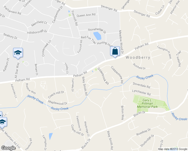 map of restaurants, bars, coffee shops, grocery stores, and more near 215 Sun Garden Court in Greenville