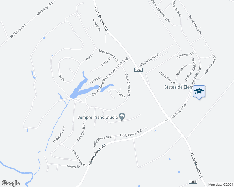 map of restaurants, bars, coffee shops, grocery stores, and more near 407 Joy Court in Jacksonville