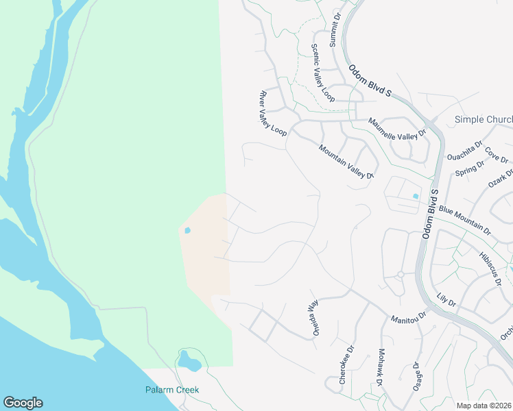 map of restaurants, bars, coffee shops, grocery stores, and more near 126 Delaware Lane in Maumelle