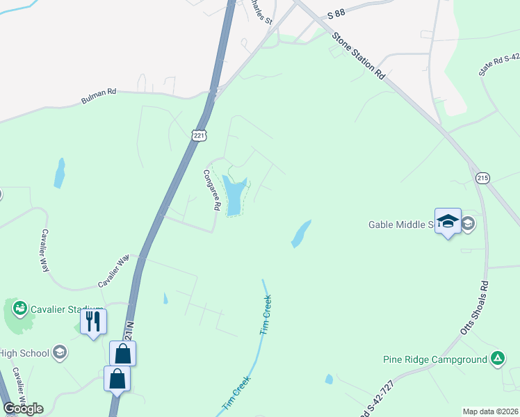 map of restaurants, bars, coffee shops, grocery stores, and more near 947 Wando Road in Roebuck