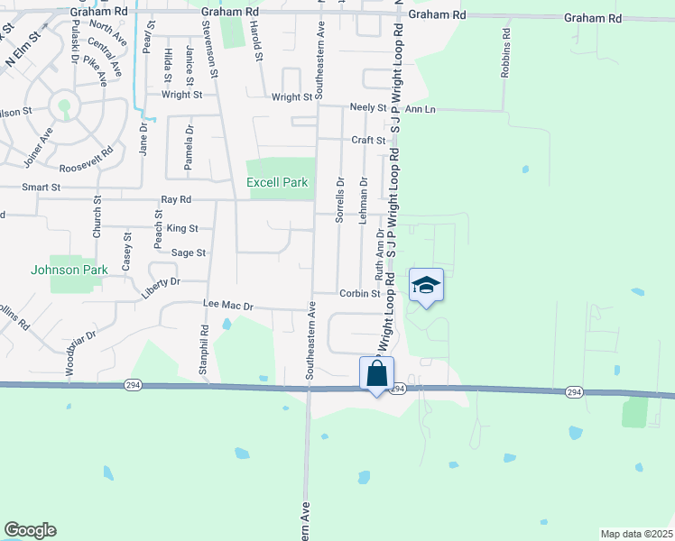 map of restaurants, bars, coffee shops, grocery stores, and more near 1113 Sorrells Street in Jacksonville