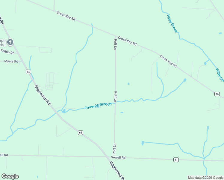 map of restaurants, bars, coffee shops, grocery stores, and more near 20569 Poff Lane in Athens