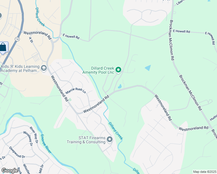 map of restaurants, bars, coffee shops, grocery stores, and more near 541 Horton Grove Road in Greer