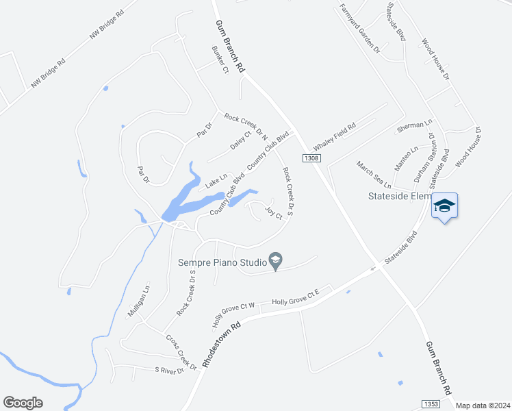map of restaurants, bars, coffee shops, grocery stores, and more near 413 Joy Court in Jacksonville