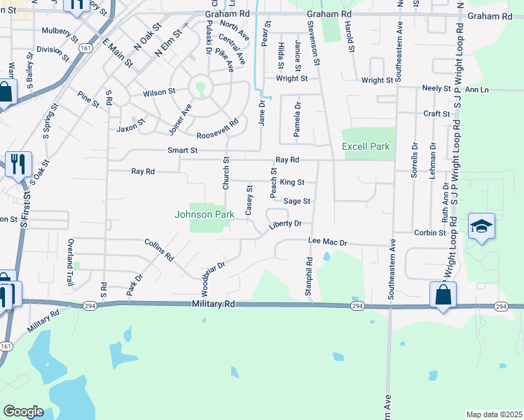 map of restaurants, bars, coffee shops, grocery stores, and more near 25 John Hancock Circle in Jacksonville