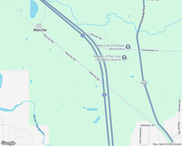 map of restaurants, bars, coffee shops, grocery stores, and more near 11090 Marche Road in Maumelle