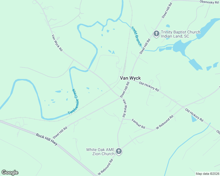 map of restaurants, bars, coffee shops, grocery stores, and more near 7427 Van Wyck Road in Van Wyck