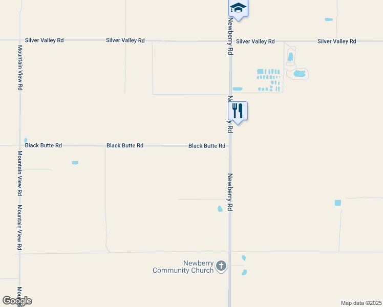 map of restaurants, bars, coffee shops, grocery stores, and more near Black Butte Road in San Bernardino County