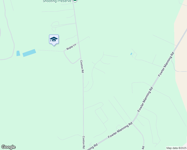 map of restaurants, bars, coffee shops, grocery stores, and more near 116 Camellia Creek Drive in Richlands