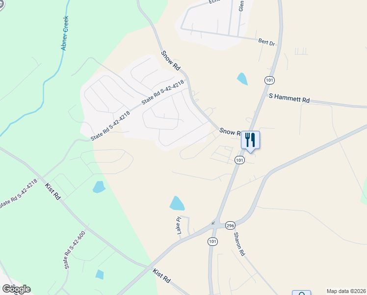 map of restaurants, bars, coffee shops, grocery stores, and more near 151 Willowbottom Drive in Greer