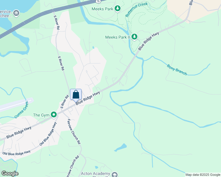 map of restaurants, bars, coffee shops, grocery stores, and more near 1215 Blue Ridge Highway in Blairsville