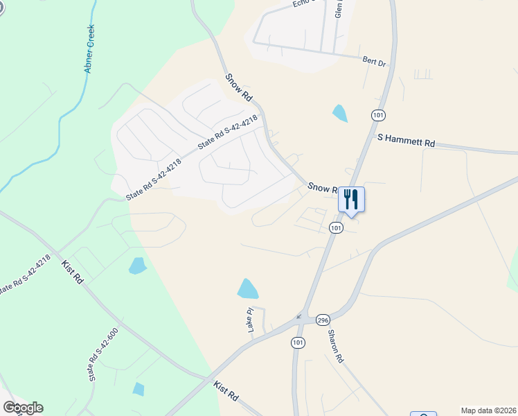 map of restaurants, bars, coffee shops, grocery stores, and more near 151 Willowbottom Drive in Greer