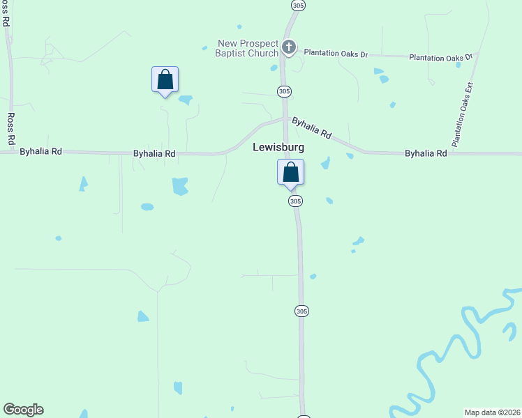 map of restaurants, bars, coffee shops, grocery stores, and more near 72 Vaughn Lane in Olive Branch