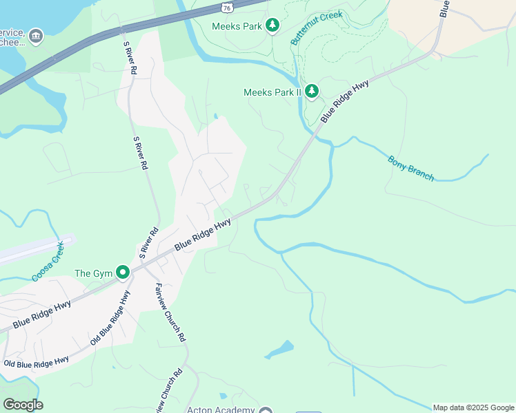 map of restaurants, bars, coffee shops, grocery stores, and more near 1215 Blue Ridge Highway in Blairsville