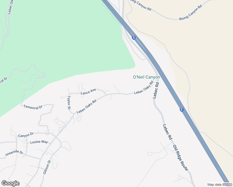 map of restaurants, bars, coffee shops, grocery stores, and more near 2716 Lebec Oaks Road in Lebec