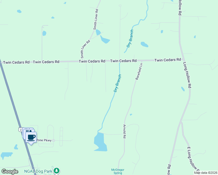 map of restaurants, bars, coffee shops, grocery stores, and more near 195 Cedar Farm Lane in Rock Spring