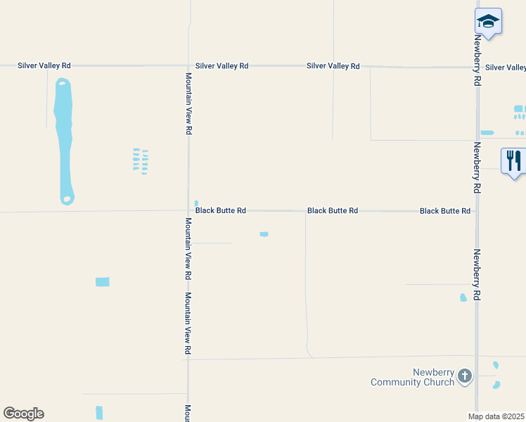 map of restaurants, bars, coffee shops, grocery stores, and more near Black Butte Road in San Bernardino County