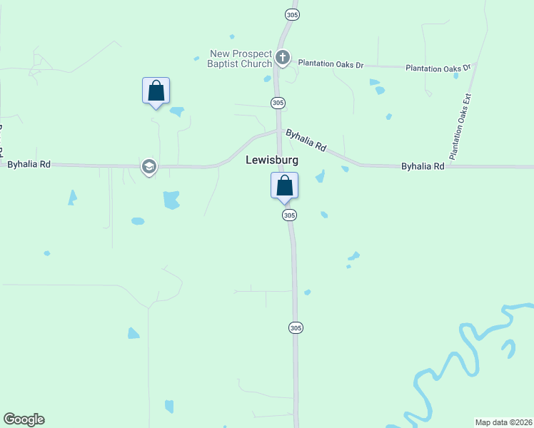 map of restaurants, bars, coffee shops, grocery stores, and more near 72 Vaughn Lane in Olive Branch