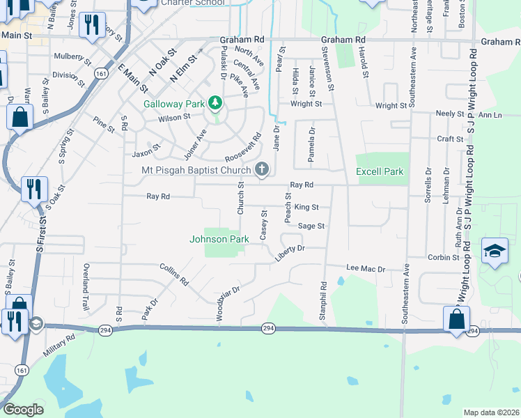 map of restaurants, bars, coffee shops, grocery stores, and more near 1012 King Street in Jacksonville