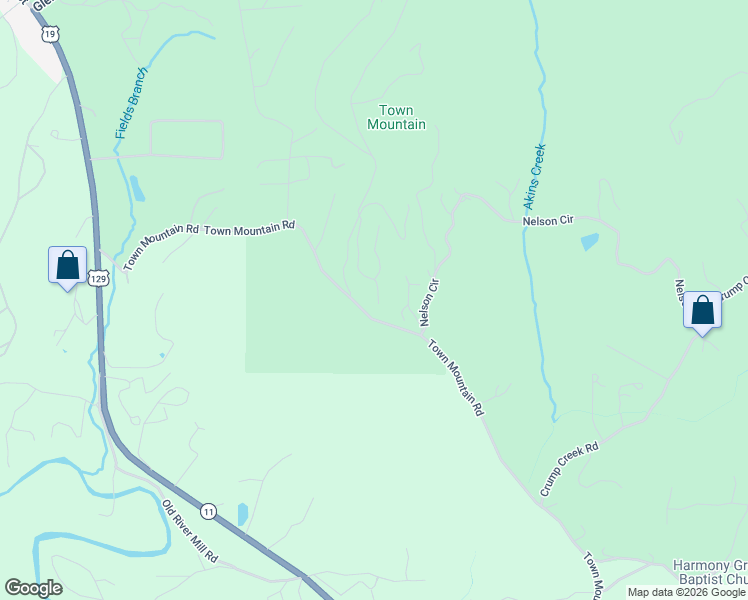 map of restaurants, bars, coffee shops, grocery stores, and more near 224 Eastview Drive in Blairsville
