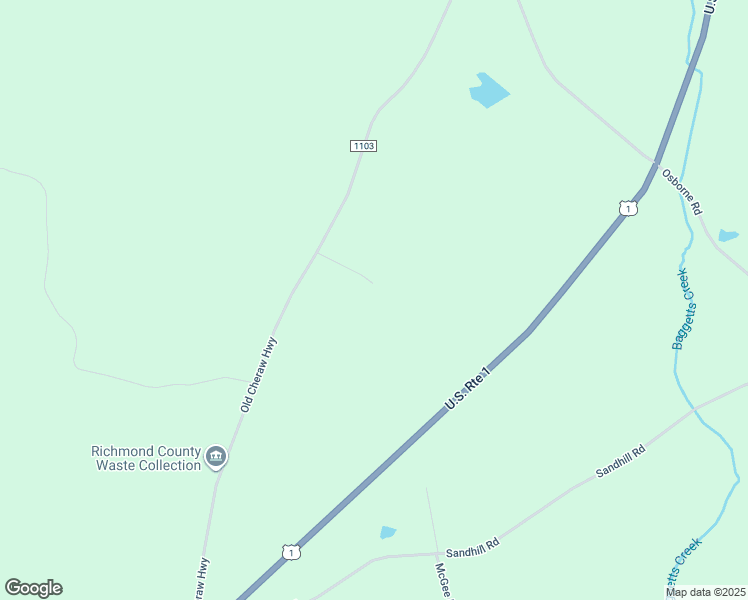 map of restaurants, bars, coffee shops, grocery stores, and more near 1561 Old Cheraw Highway in Rockingham