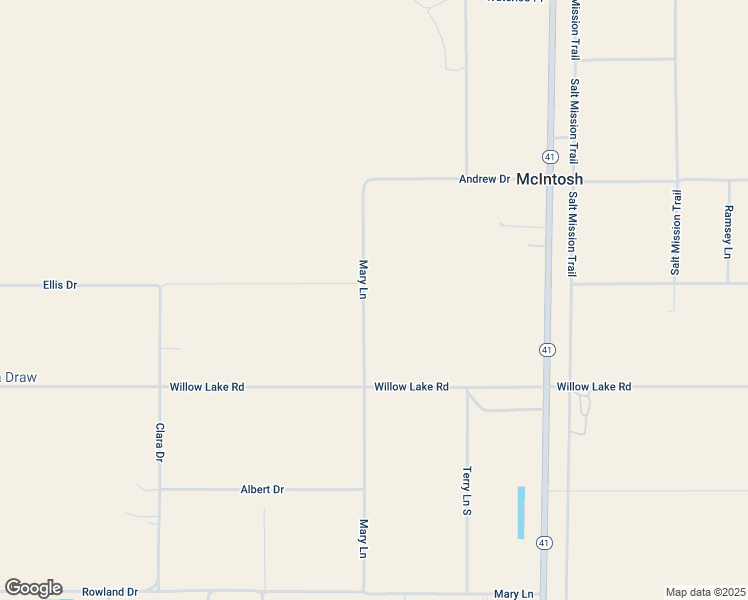 map of restaurants, bars, coffee shops, grocery stores, and more near 41 Mary Lane in McIntosh