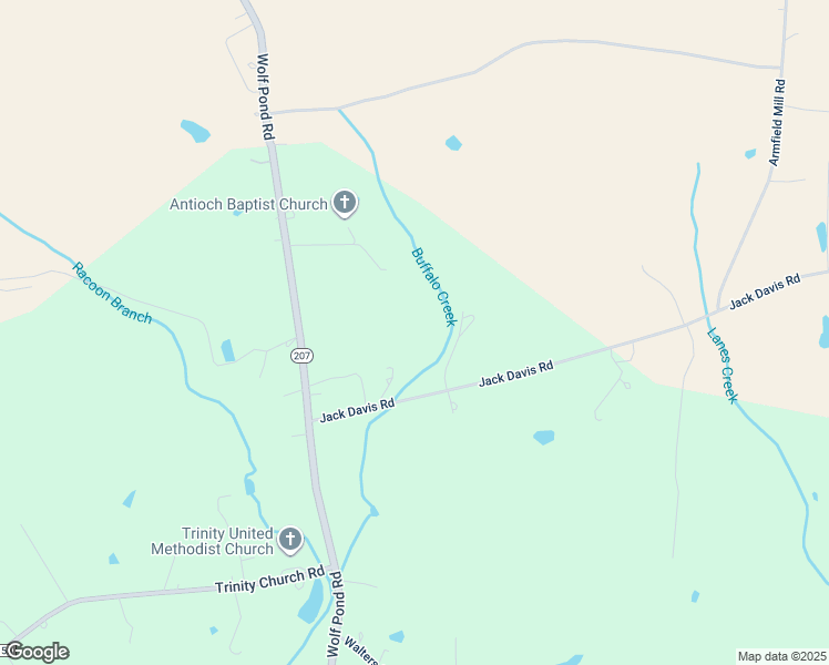 map of restaurants, bars, coffee shops, grocery stores, and more near Jack Davis Road in Monroe